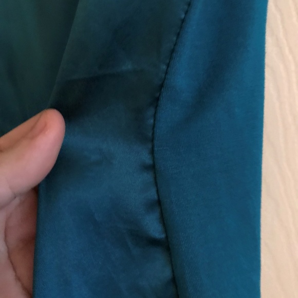 Ann Taylor Turquoise Silk Lace Cami - Picture 4 of 7